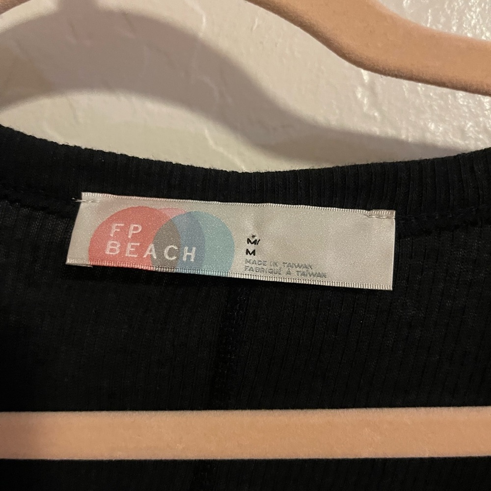 Free People Beach Bonita Cardigan Dress Long Sleeve Ribbed NWOT Size M - Picture 5 of 7